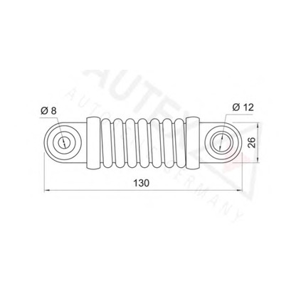 Photo Vibration Damper, v-ribbed belt AUTEX 631158