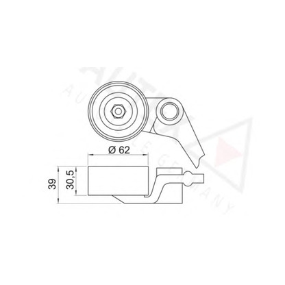 Photo Tensioner Pulley, timing belt AUTEX 651982