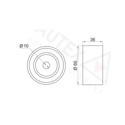 Foto Umlenk-/Führungsrolle, Zahnriemen AUTEX 651649