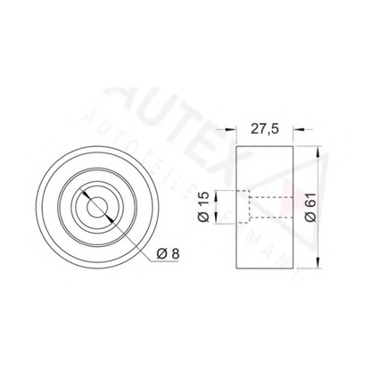 Foto Galoppino/Guidacinghia, Cinghia dentata AUTEX 654212