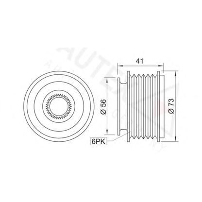 Zdjęcie Alternator - sprzęgło jednokierunkowe AUTEX 621016