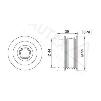 Photo Alternator Freewheel Clutch AUTEX 621006