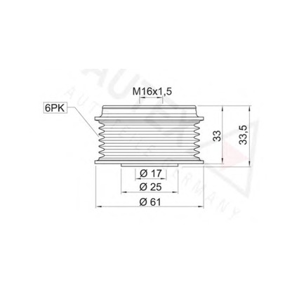 Foto Rueda libre alternador AUTEX 621770