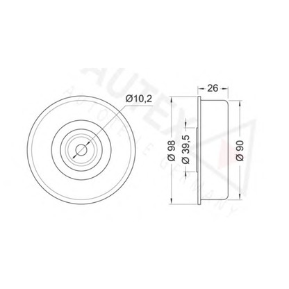 Foto Umlenk-/Führungsrolle, Keilrippenriemen AUTEX 651762