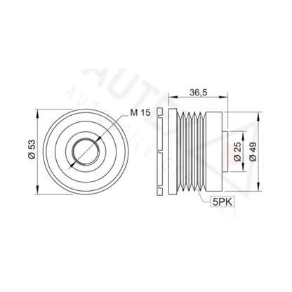 Foto Rueda libre alternador AUTEX 621733