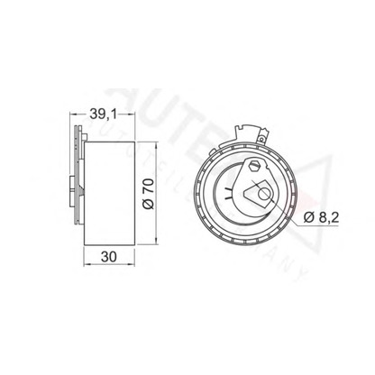 Photo Tensioner Pulley, timing belt AUTEX 642042