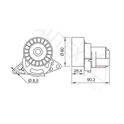 Foto Spannrolle, Keilrippenriemen AUTEX 654434