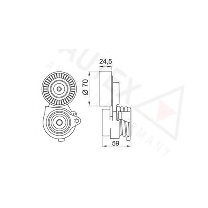 Photo Belt Tensioner, v-ribbed belt AUTEX 601721