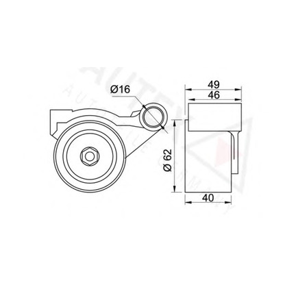 Foto Spannrolle, Zahnriemen AUTEX 641766