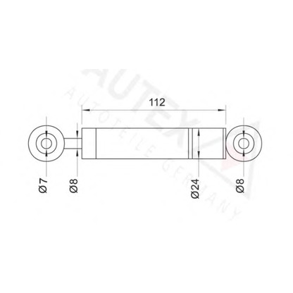 Foto Amortiguador vibraciones, correa poli V AUTEX 611022