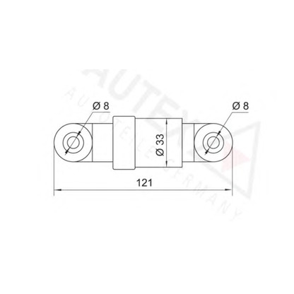 Foto Amortiguador vibraciones, correa poli V AUTEX 631028