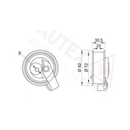 Zdjęcie Rolka napinacza, pasek rozrządu AUTEX 642068