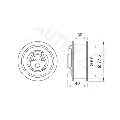 Foto Rullo tenditore, Cinghia dentata AUTEX 641266