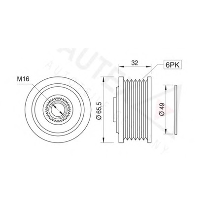 Foto Generatorfreilauf AUTEX 621742