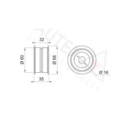 Foto Umlenk-/Führungsrolle, Zahnriemen AUTEX 651112