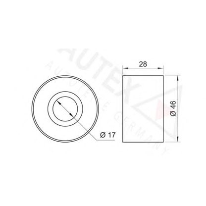 Photo Deflection/Guide Pulley, timing belt AUTEX 651129
