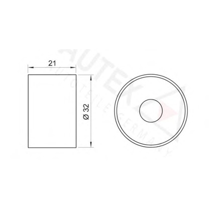 Photo Deflection/Guide Pulley, timing belt AUTEX 641136