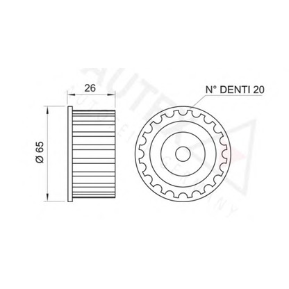 Photo Tensioner Pulley, timing belt AUTEX 641137