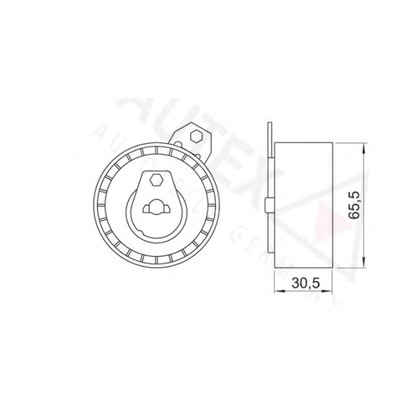 Photo Tensioner Pulley, timing belt AUTEX 641170