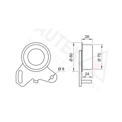 Foto Rullo tenditore, Cinghia dentata AUTEX 641190