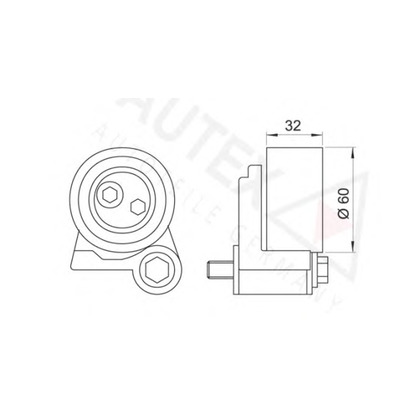 Foto Rullo tenditore, Cinghia dentata AUTEX 641160