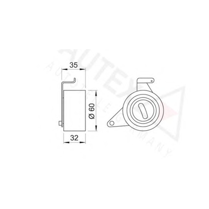 Foto Rullo tenditore, Cinghia dentata AUTEX 641212