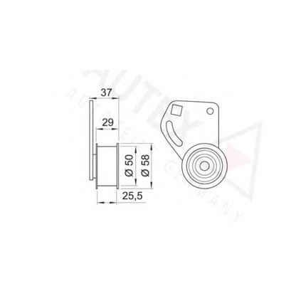 Photo Poulie-tendeur, courroie crantée AUTEX 641216