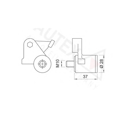 Photo Tensioner Lever, timing belt AUTEX 601288