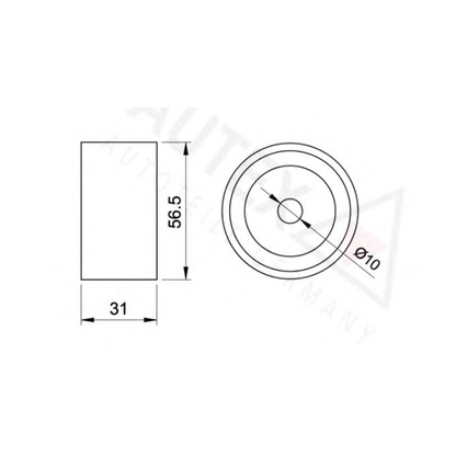 Photo Deflection/Guide Pulley, timing belt AUTEX 651308