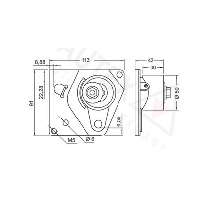 Photo Tensioner Pulley, timing belt AUTEX 641704