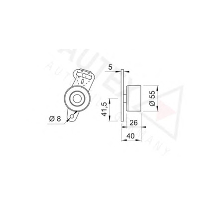 Foto Rullo tenditore, Cinghia dentata AUTEX 641320