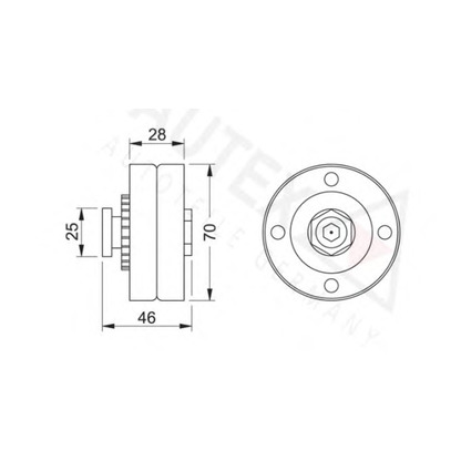 Foto Rullo tenditore, Cinghia Poly-V AUTEX 641323