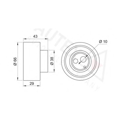 Photo Tensioner Pulley, timing belt AUTEX 641359