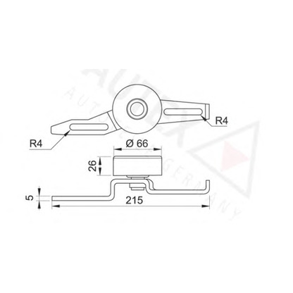 Photo Tensioner Pulley, v-ribbed belt AUTEX 641419