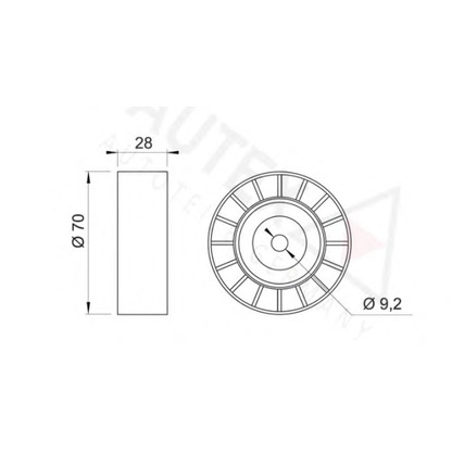 Photo Deflection/Guide Pulley, v-ribbed belt AUTEX 651484