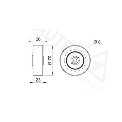 Foto Spannrolle, Keilrippenriemen AUTEX 641503