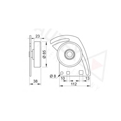 Photo Belt Tensioner, v-ribbed belt AUTEX 641520