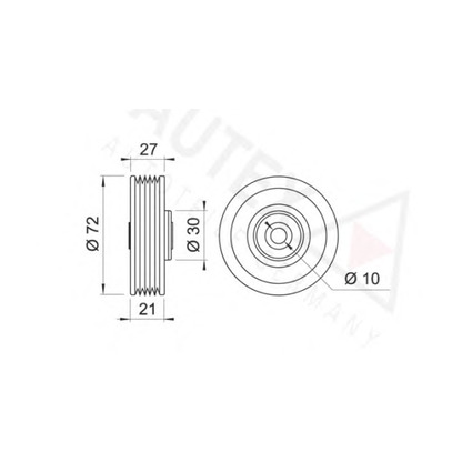 Foto Spannrolle, Keilrippenriemen AUTEX 651525