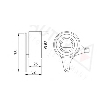 Foto Rullo tenditore, Cinghia dentata AUTEX 641555