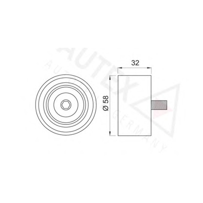 Photo Deflection/Guide Pulley, timing belt AUTEX 651545