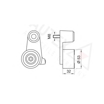 Foto Rullo tenditore, Cinghia dentata AUTEX 641614