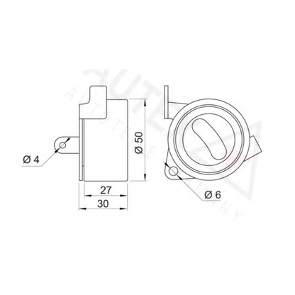 Photo Tensioner Pulley, timing belt AUTEX 641633