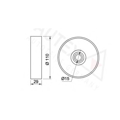 Foto Umlenk-/Führungsrolle, Keilrippenriemen AUTEX 641694