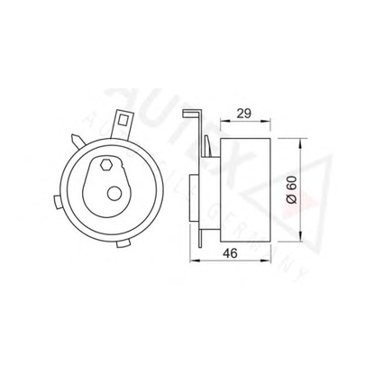 Photo Tensioner Pulley, timing belt AUTEX 641776