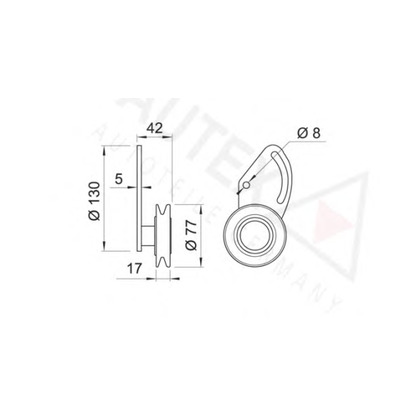 Foto Rullo tenditore, Cinghia Poly-V AUTEX 641783