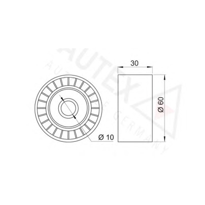 Foto Galoppino/Guidacinghia, Cinghia dentata AUTEX 651746