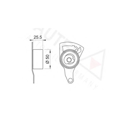 Photo Tensioner Pulley, timing belt AUTEX 641804