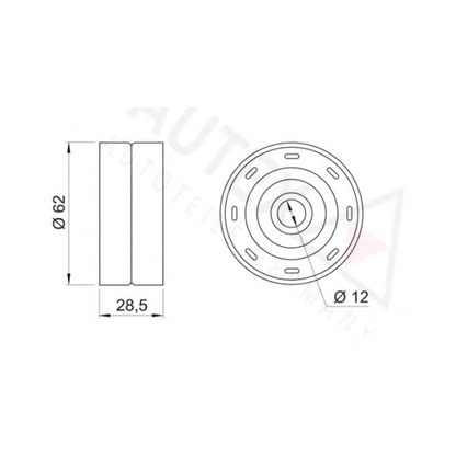 Photo Deflection/Guide Pulley, timing belt AUTEX 651809