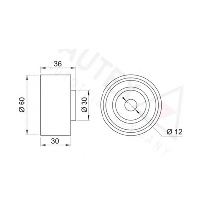 Foto Umlenk-/Führungsrolle, Zahnriemen AUTEX 641817