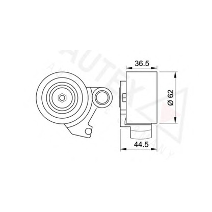 Foto Rullo tenditore, Cinghia dentata AUTEX 641823